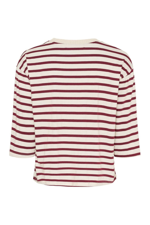 Marta Du Chateau - Mdcbrooklyn Tee 58351 - Beige/Bordeaux