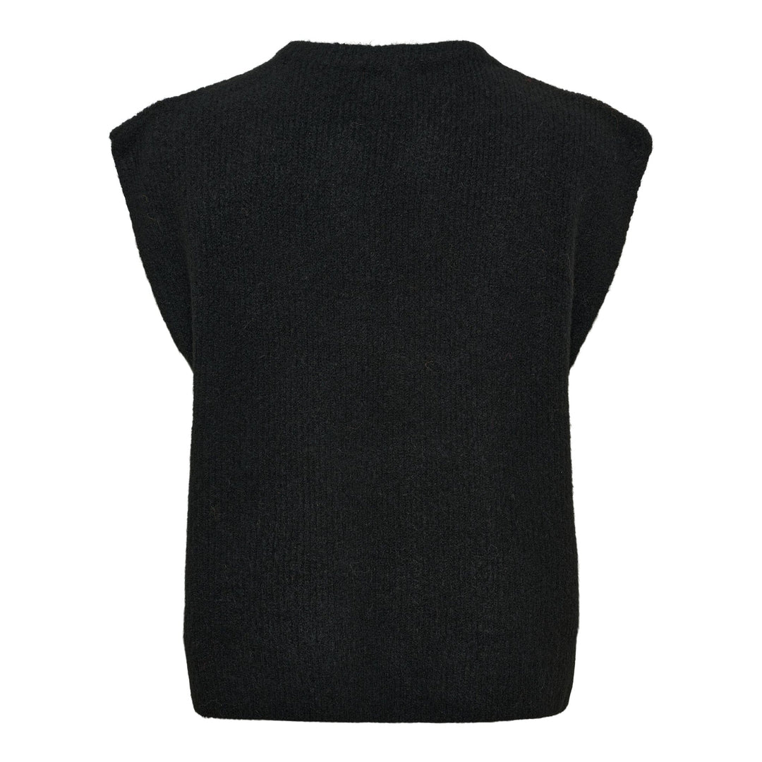 Marta Du Chateau - Mdccelestia Knit Vest 9980 - Black Veste 