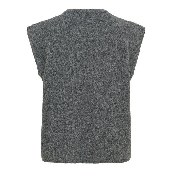 Marta Du Chateau - Mdccelestia Knit Vest 9980 - Dark Grey Veste 