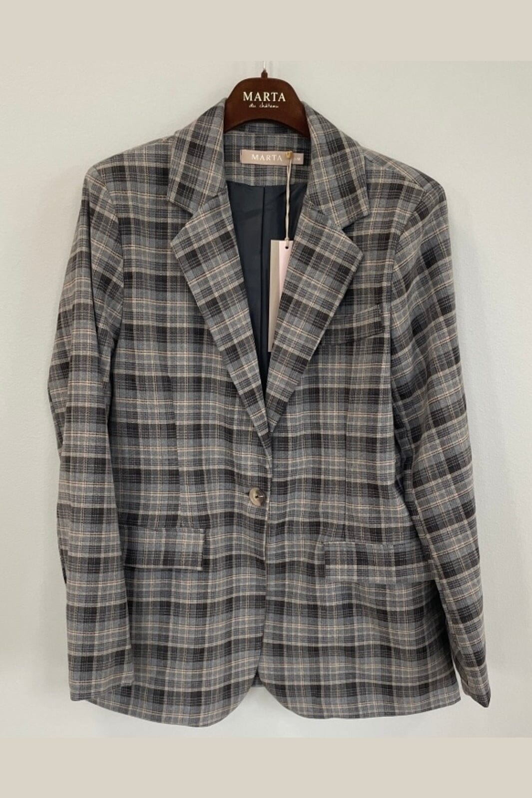 Marta Du Chateau - Mdccharm Blazer 15502 - Grey