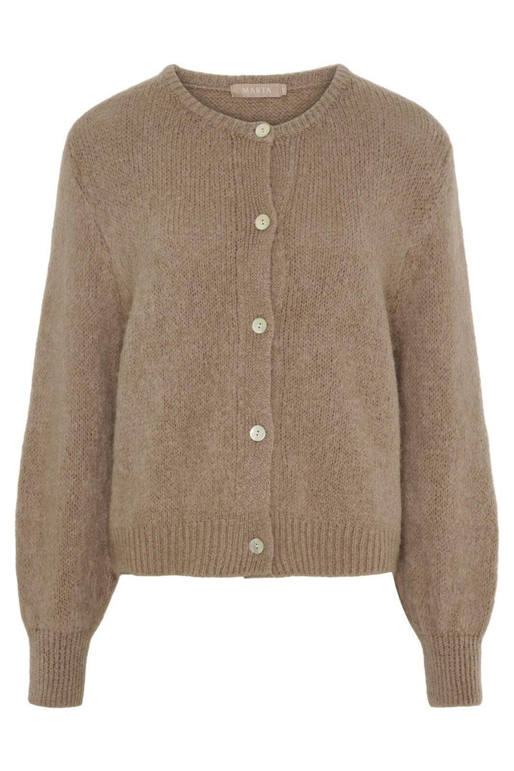 Marta Du Chateau - Mdccosima Knit Cardigan 5223 - Tortora27654 Cardigans 