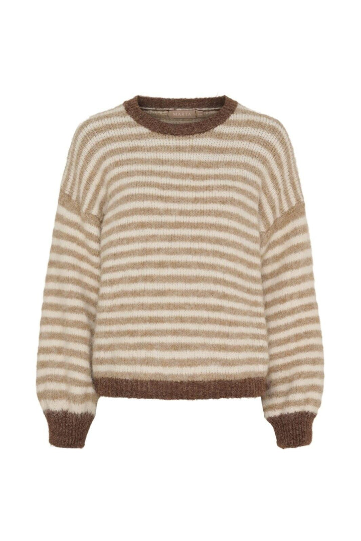 Marta Du Chateau - Mdcdanielle Knit 8080 - Beige/Fango/Moro