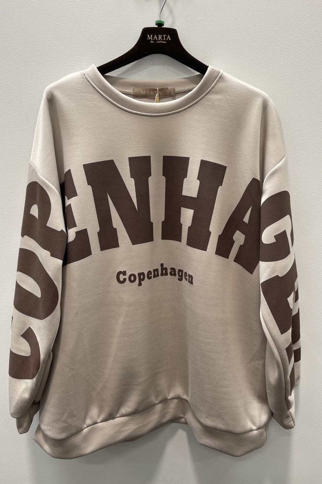 Marta Du Chateau - Mdchibiscus Sweatshirt 22659 - Beige Sweatshirts 