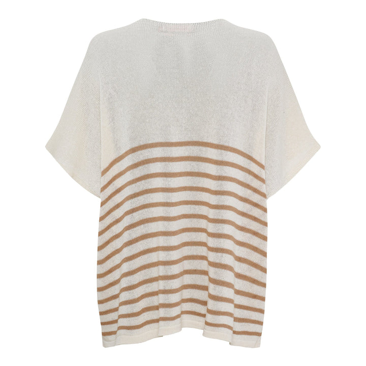 Marta Du Chateau - Mdcjulissa Knit Al6108 - Camel Strikbluser 