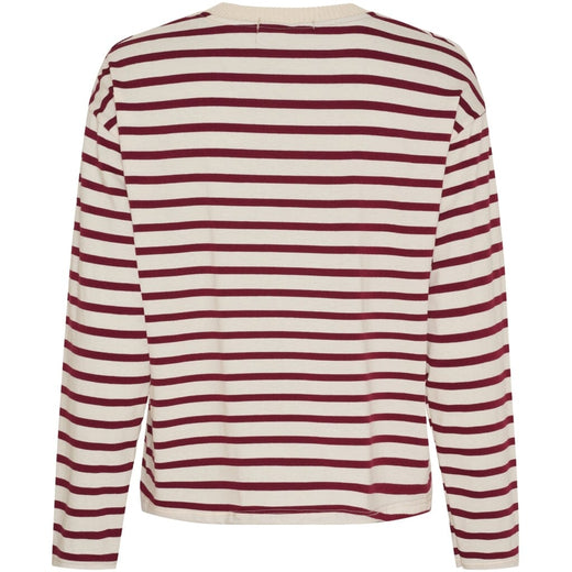 Marta Du Chateau - Mdckara Ls Tee 58709 - Bordeaux Bluser 