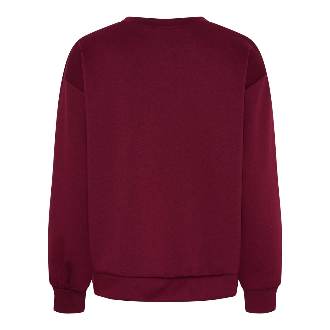 Marta Du Chateau - Mdcliora Sweat 58512M - Bordeaux161/Black Sweatshirts 