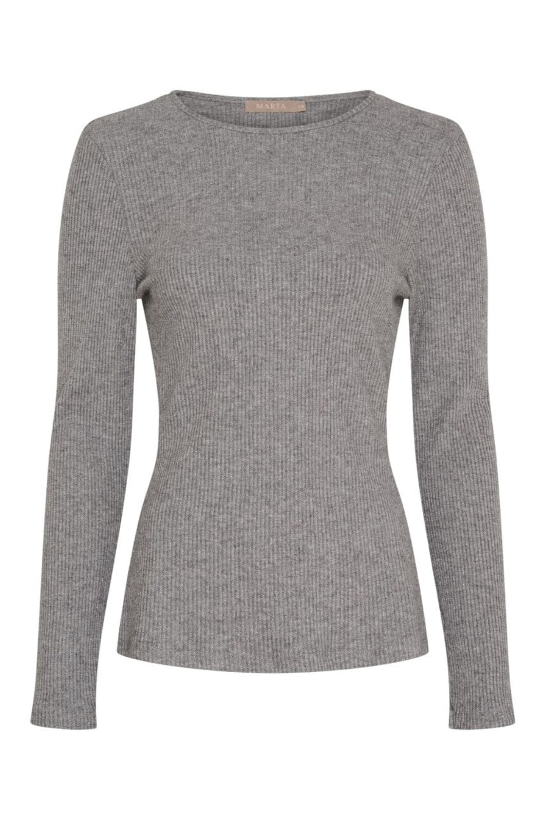 Marta Du Chateau - Mdclunara Ls Tee 38915M - Grey Bluser 