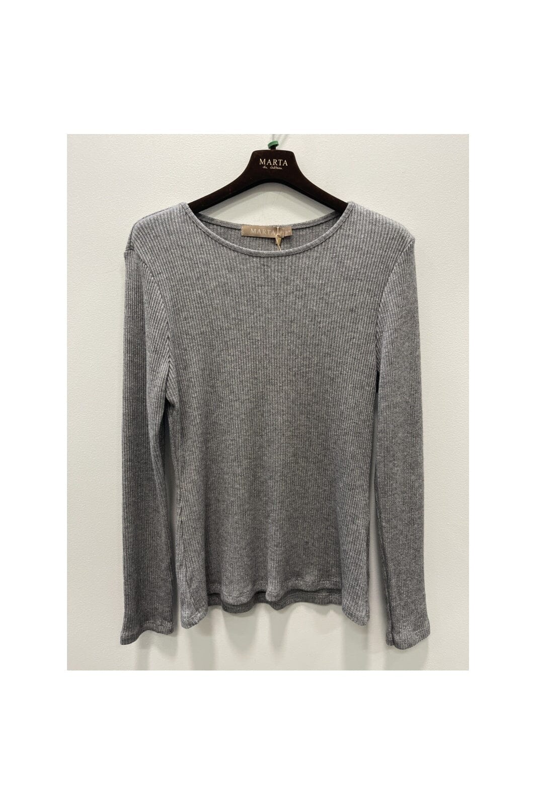Marta Du Chateau - Mdclunara Ls Tee 38915M - Grey