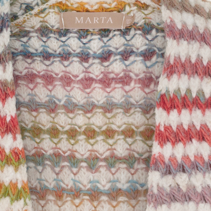 Marta Du Chateau - Mdclysandra Knit Cardigan 25664 - Cream112126 Cardigans 