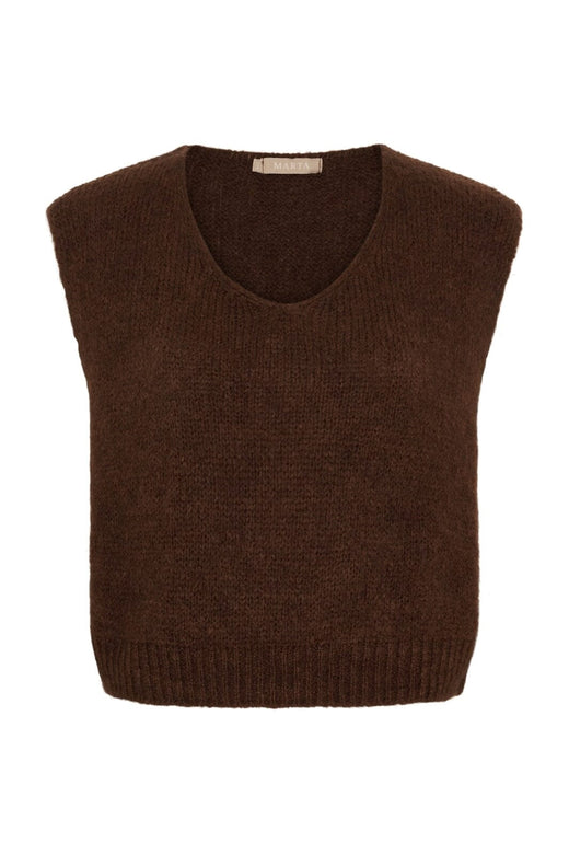 Marta Du Chateau - Mdcmarlene Vest 5114 - Chocolate