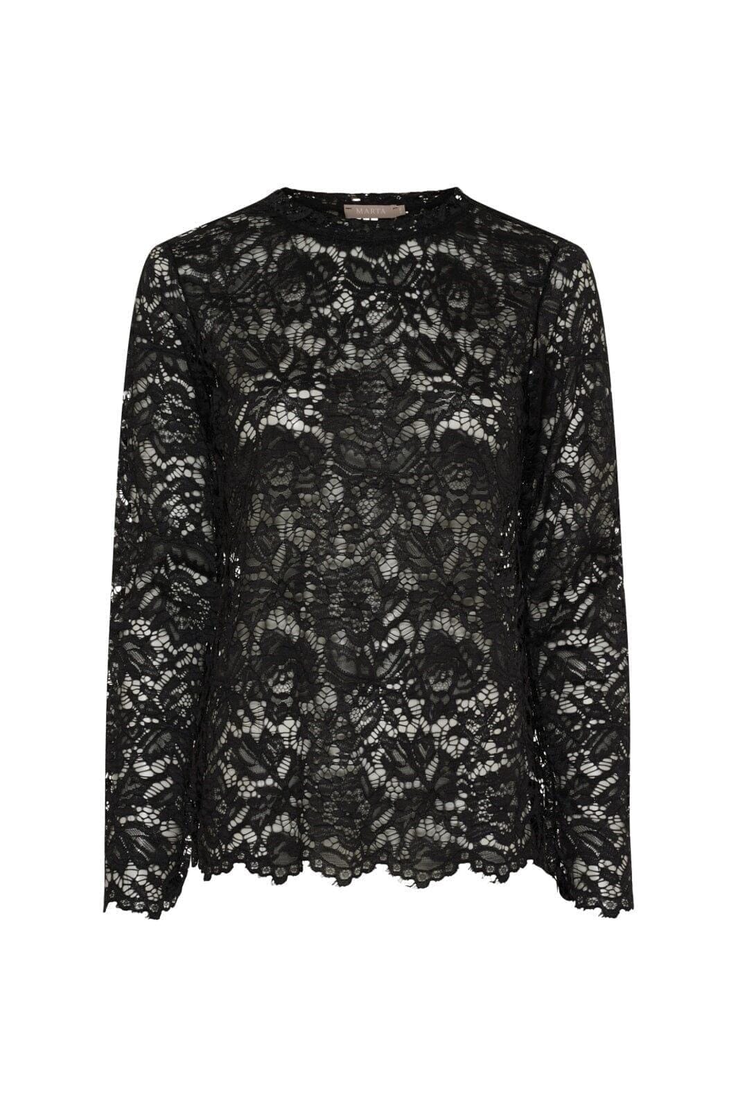 Marta Du Chateau - Mdcmilley Ls Tee 7707 - Black