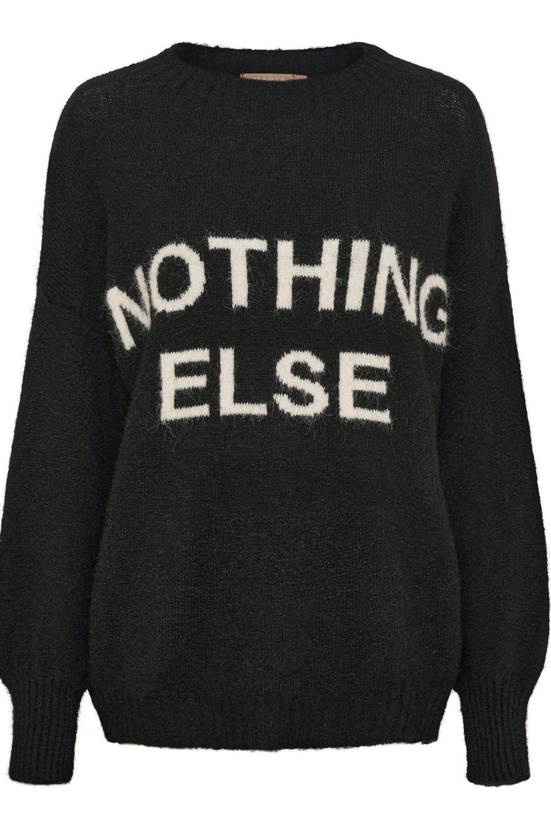 Marta Du Chateau - Mdcmimosa Knit 17008 - Black Strikbluser 