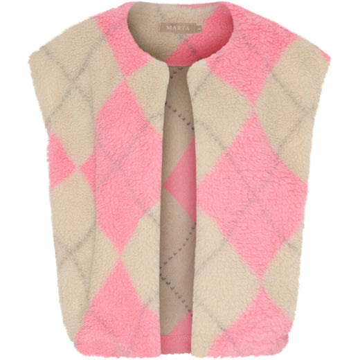 Marta Du Chateau - Mdcpam Vest 26801 - Beige/Rose Veste 