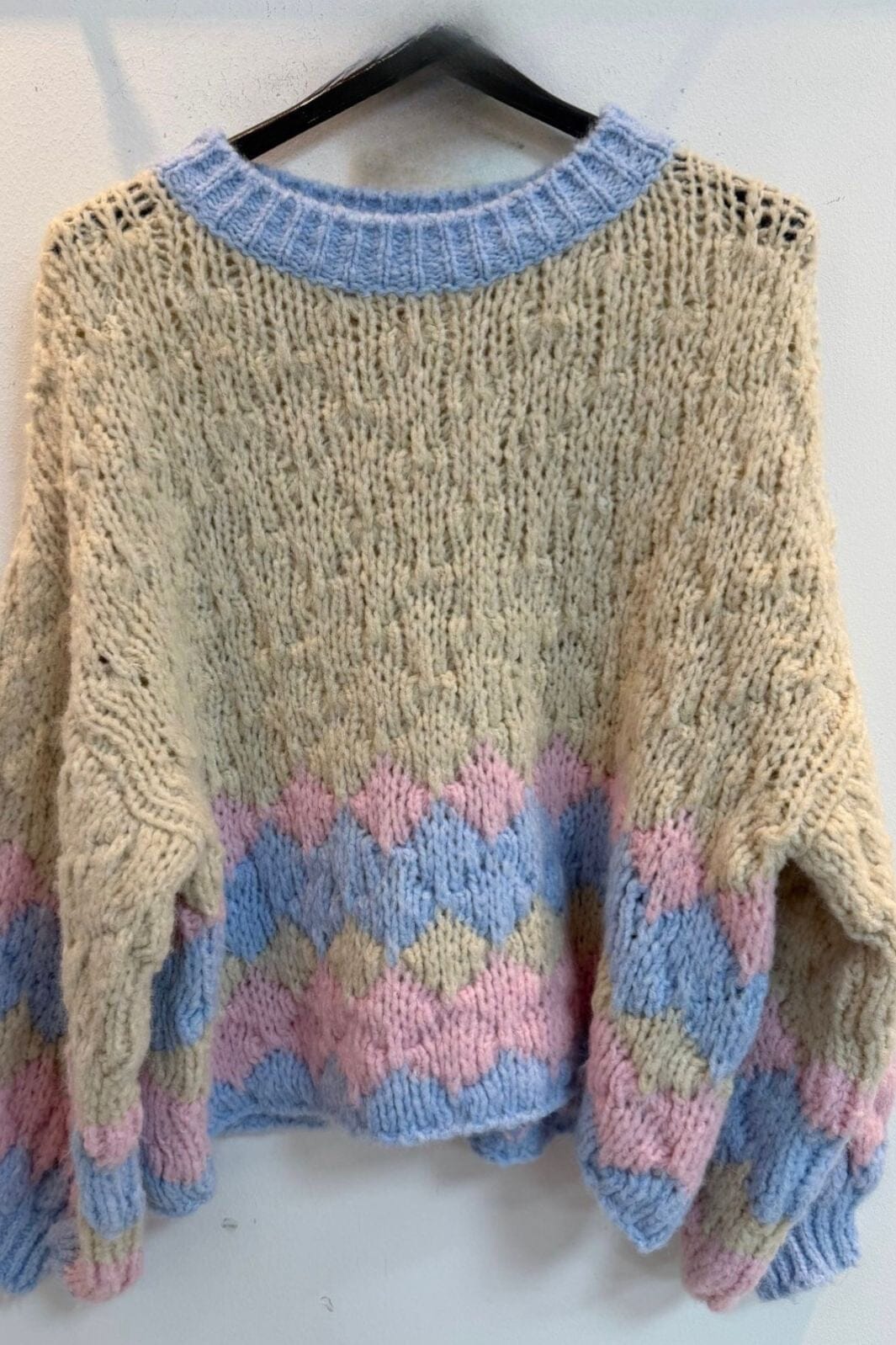 Marta Du Chateau - Mdcpernilla Knit 8155 - Beige Strikbluser 