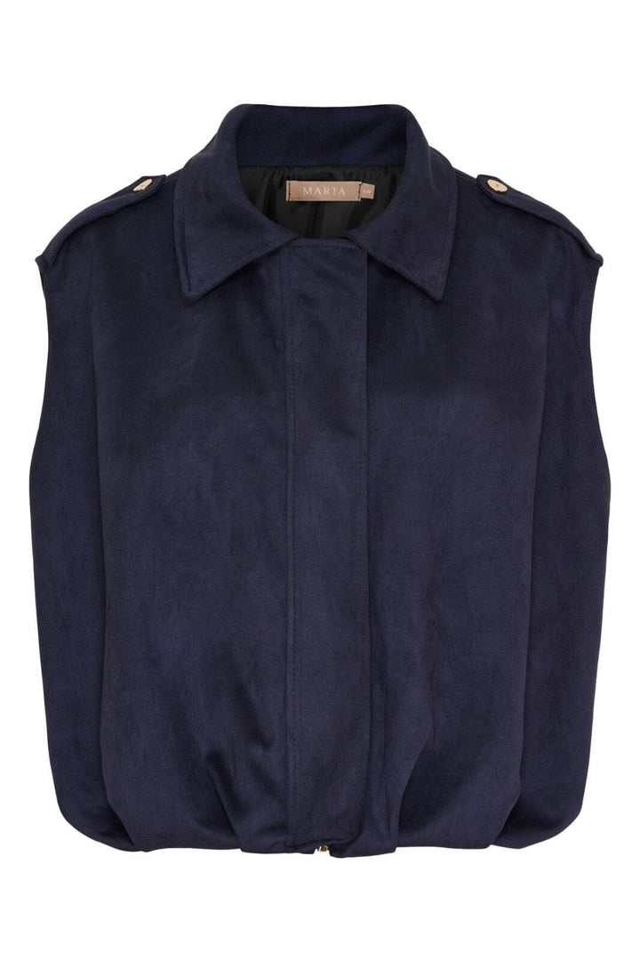 Marta Du Chateau - Mdcsasha Vest 7919 - Navy Veste 