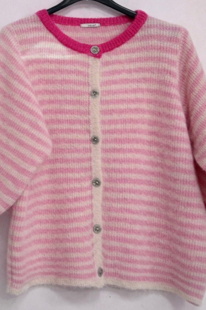 Marta Du Chateau - Mdcsusanne Knit 8262 - Pink Strikbluser 