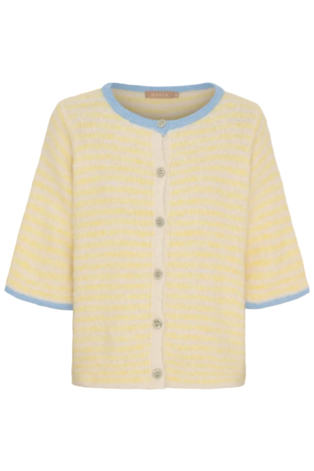 Marta Du Chateau - Mdcsusanne Knit 8262 - Yellow Strikbluser 