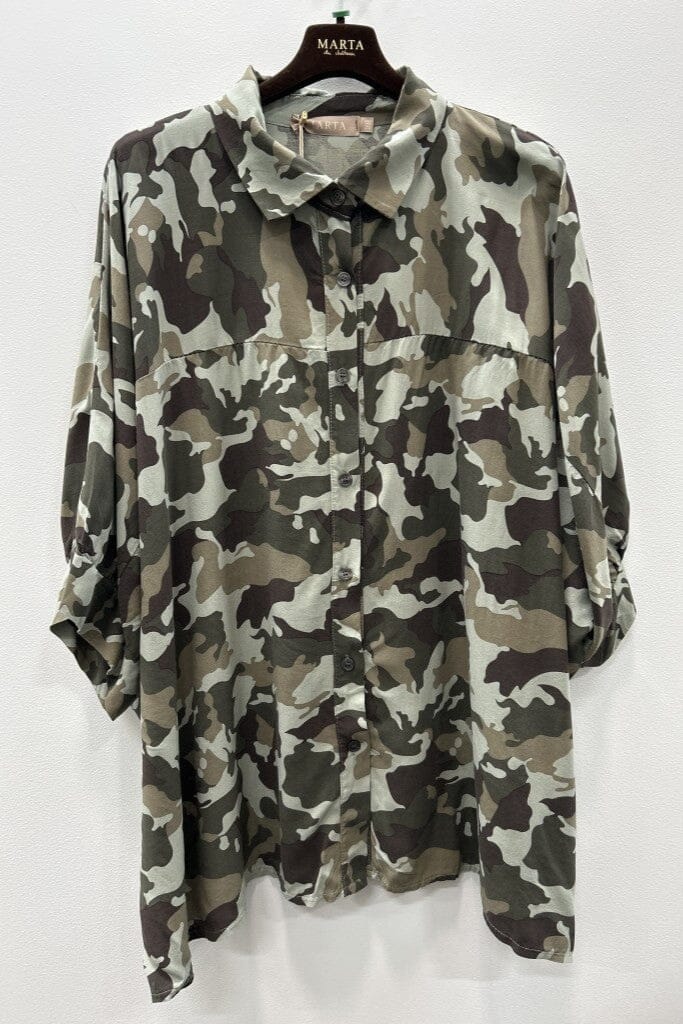 Marta Du Chateau - Mdczenobia Shirt 7487 - Camo Skjorter 
