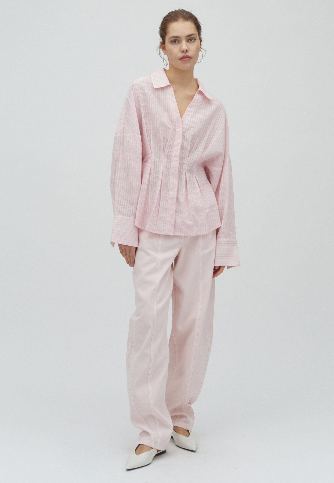 MbyM - Isidor-M 63481221 - V86 - Pale Pink Stripe Skjorter 