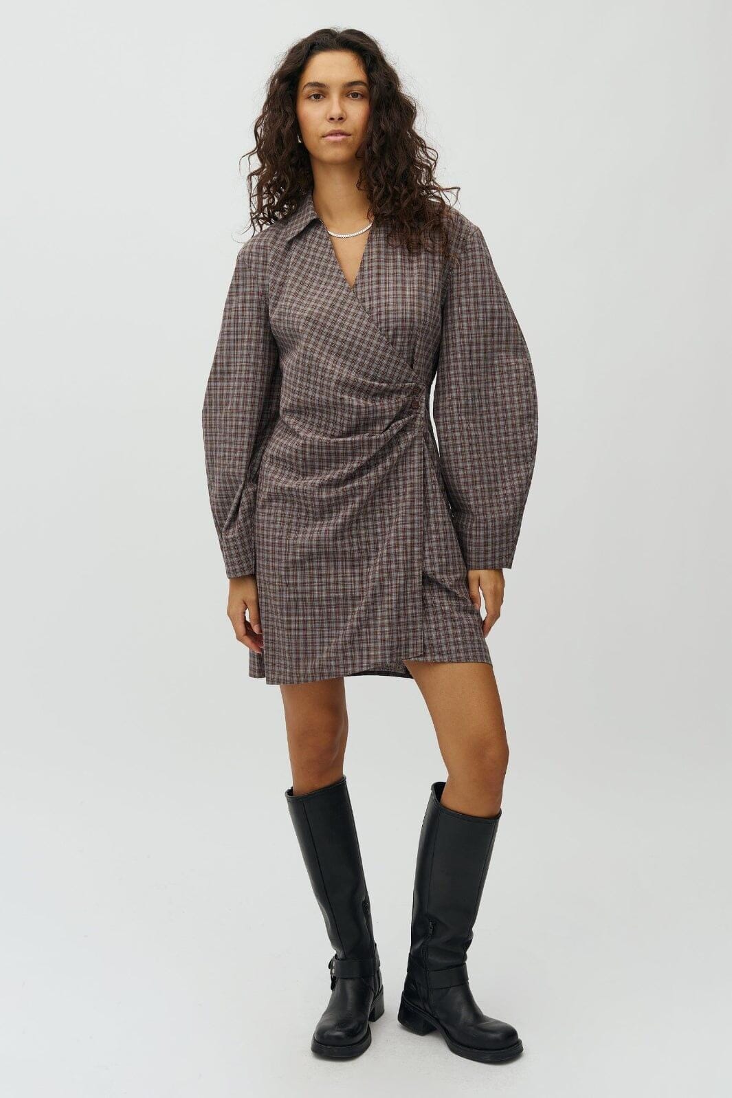 MbyM - Kienna-M 65011345 - Y40 - Mirage Check Kjoler 