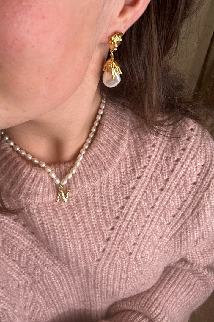 Mellow Moon - Emma Earring - Forgyldt Øreringe 