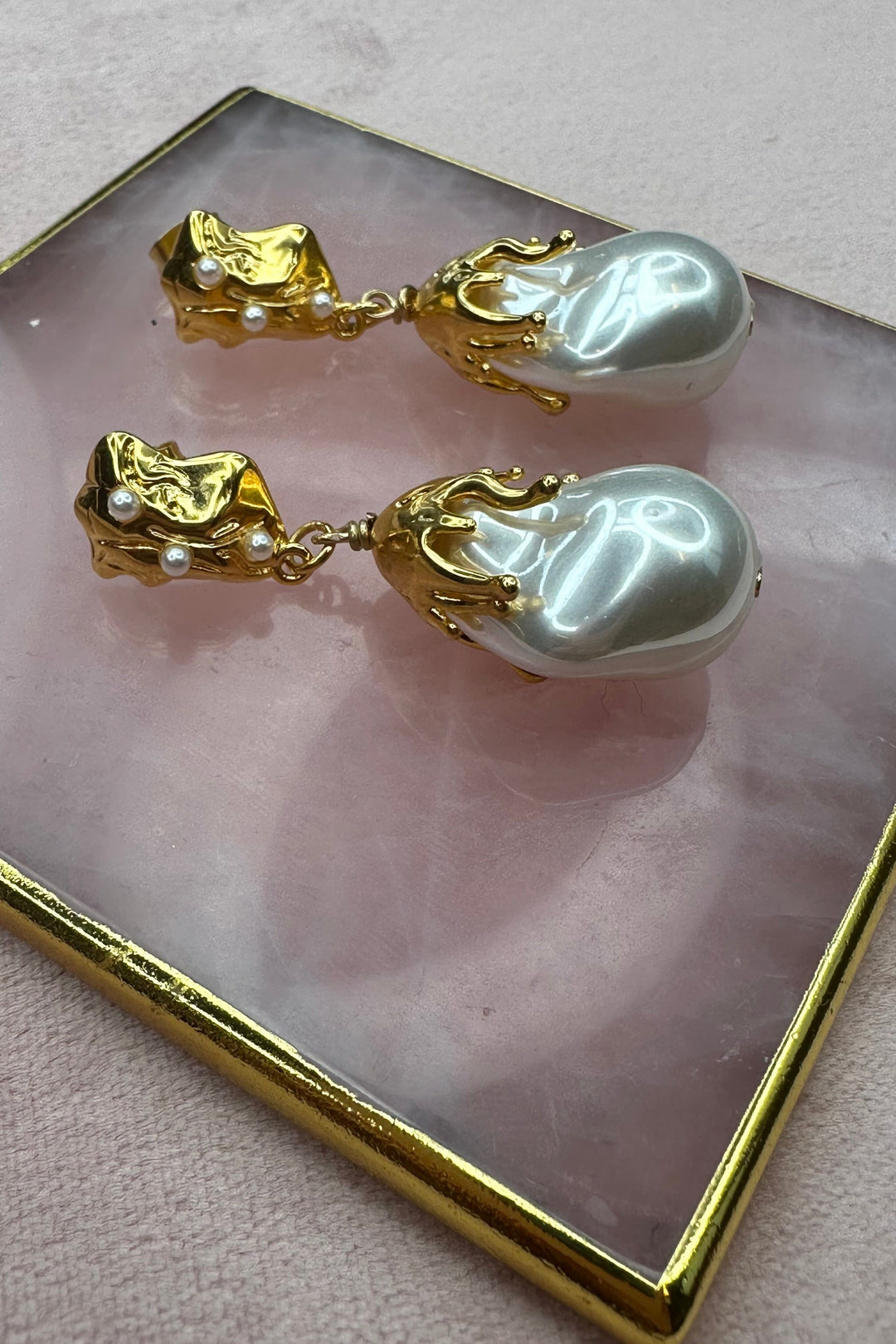 Mellow Moon - Emma Earring - Forgyldt Øreringe 