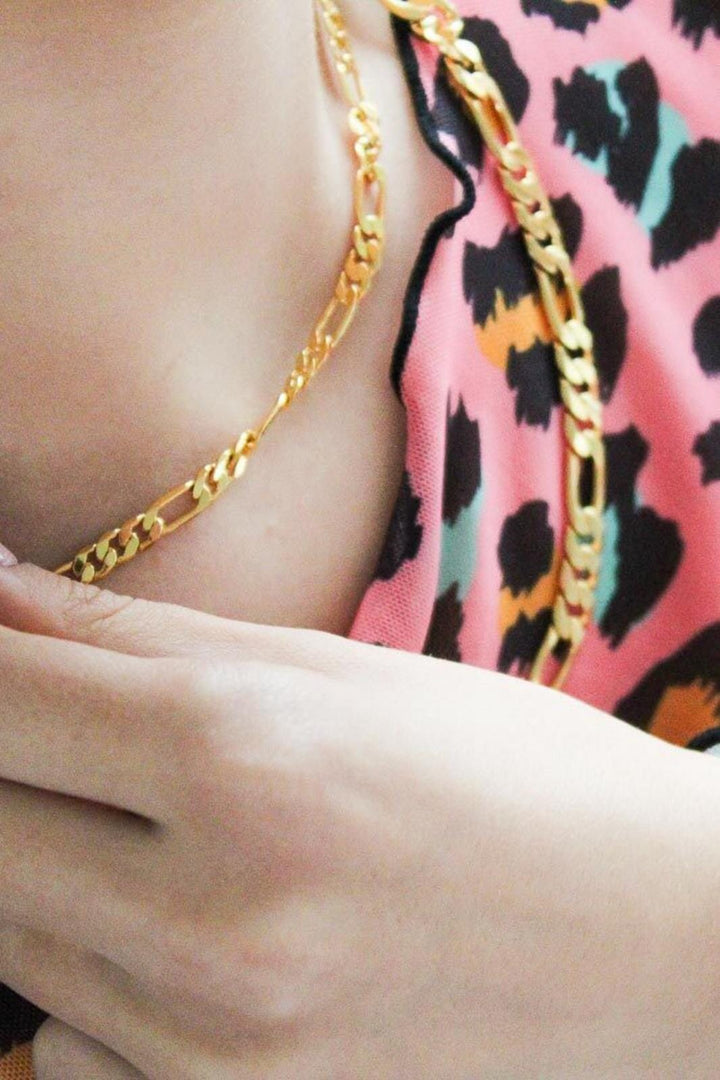 Mellow Moon - Figaro kæde - Guld Halskæder 