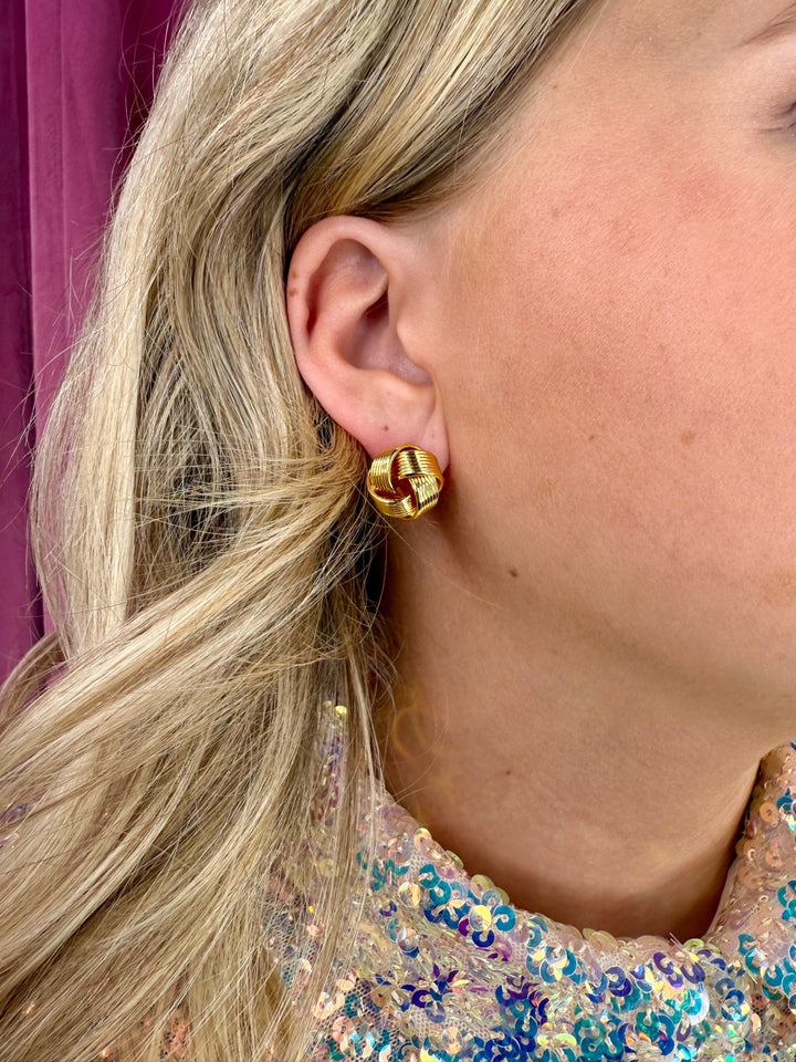 Mellow Moon - Flora Earring - Forgyldt Øreringe 