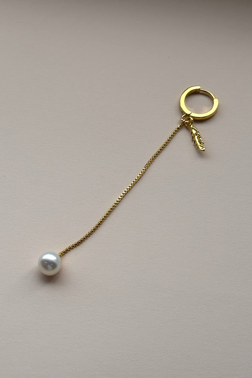 Mellow Moon - Ørering - Pearl & Feather Kreol - (1 stk) Øreringe 