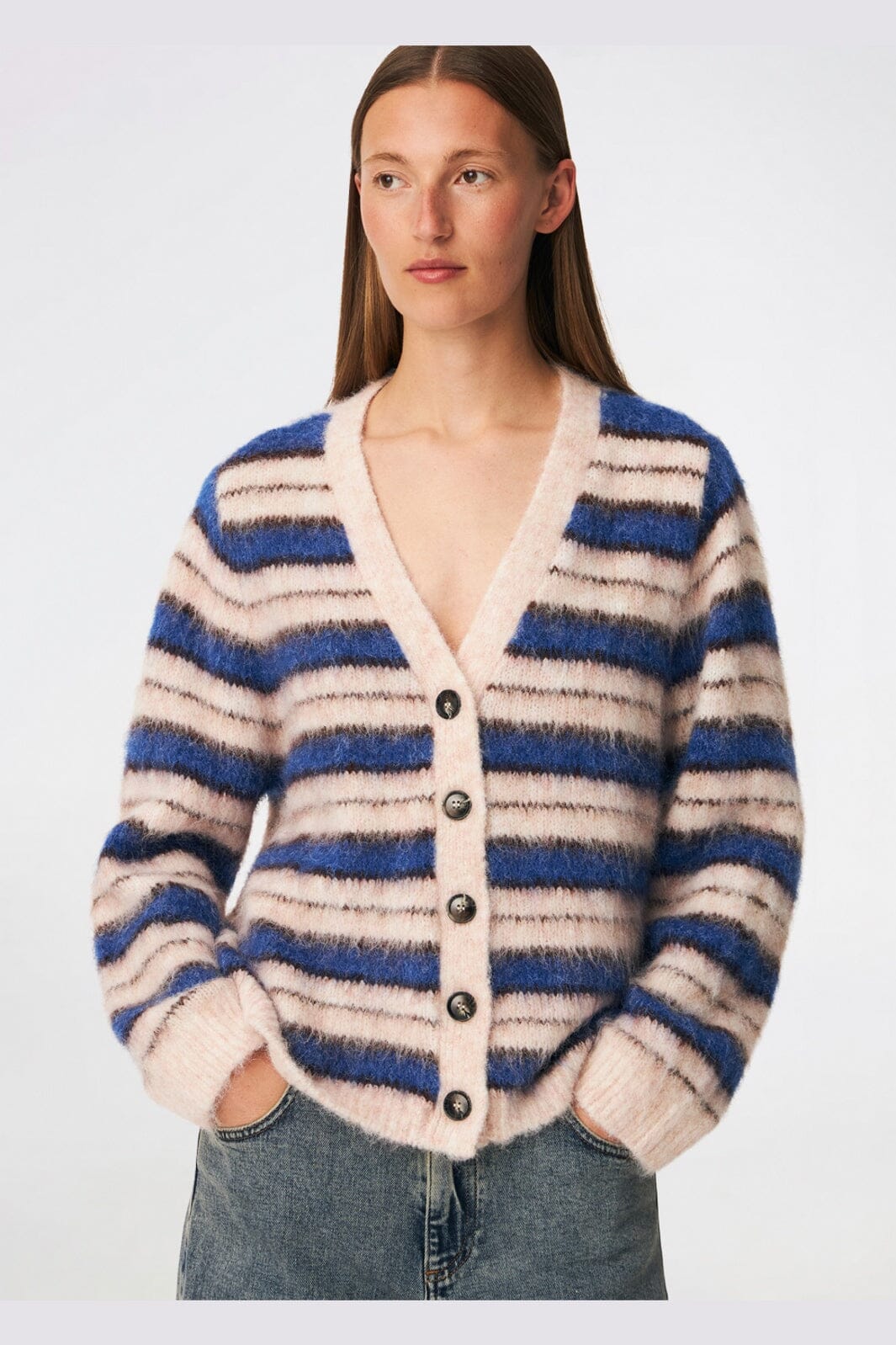 Modström - Ditlevmd Cardigan 59390 - 12066 - Cherry Stripe