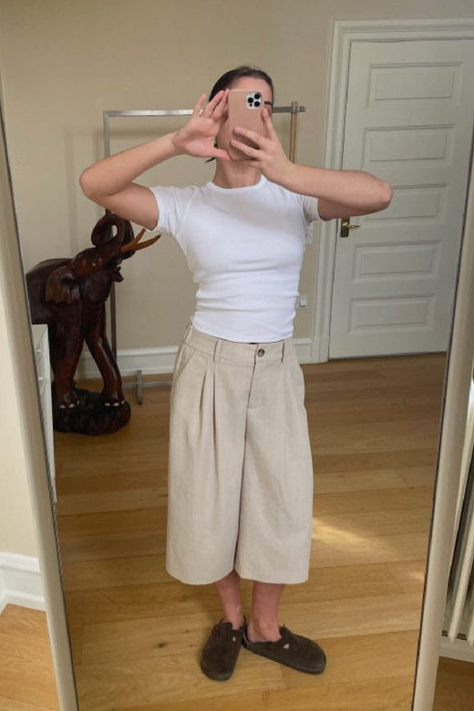 Modström - Galemd 2 Long Shorts 57716 - 105 - Beige Melange Shorts 