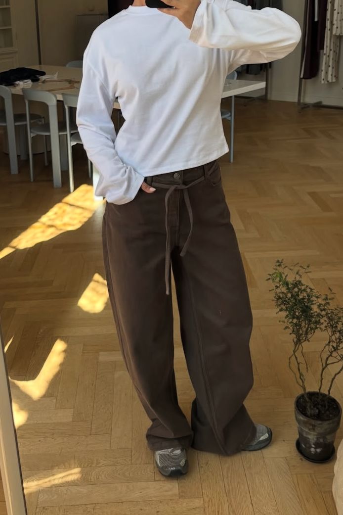 Modström - Isoldemd Dye Pants 59236 - 5584 - Chocolate Chip Jeans 