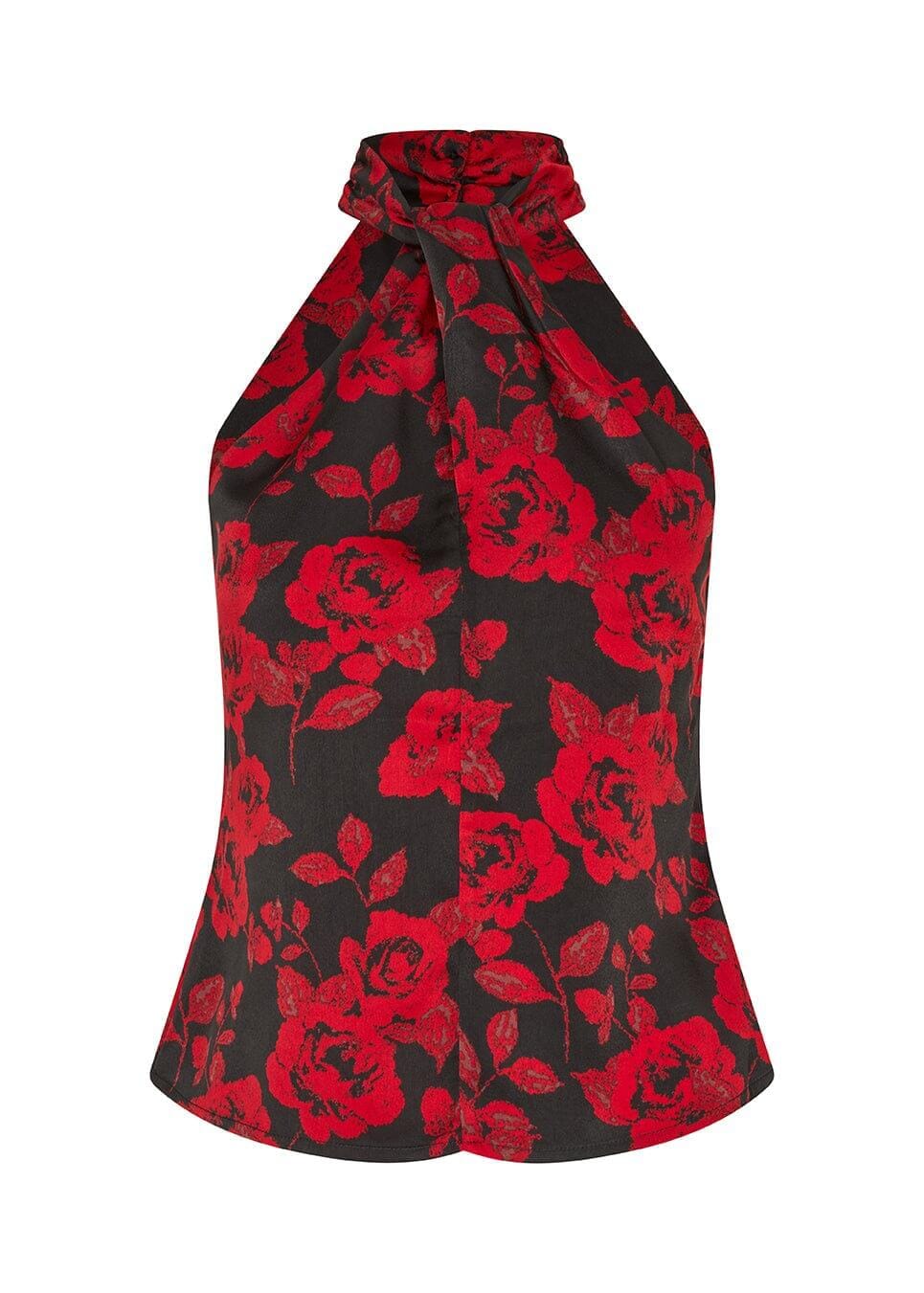 Modström - Ruthiemd Print Top 58801 - 11967 - Racing Rose