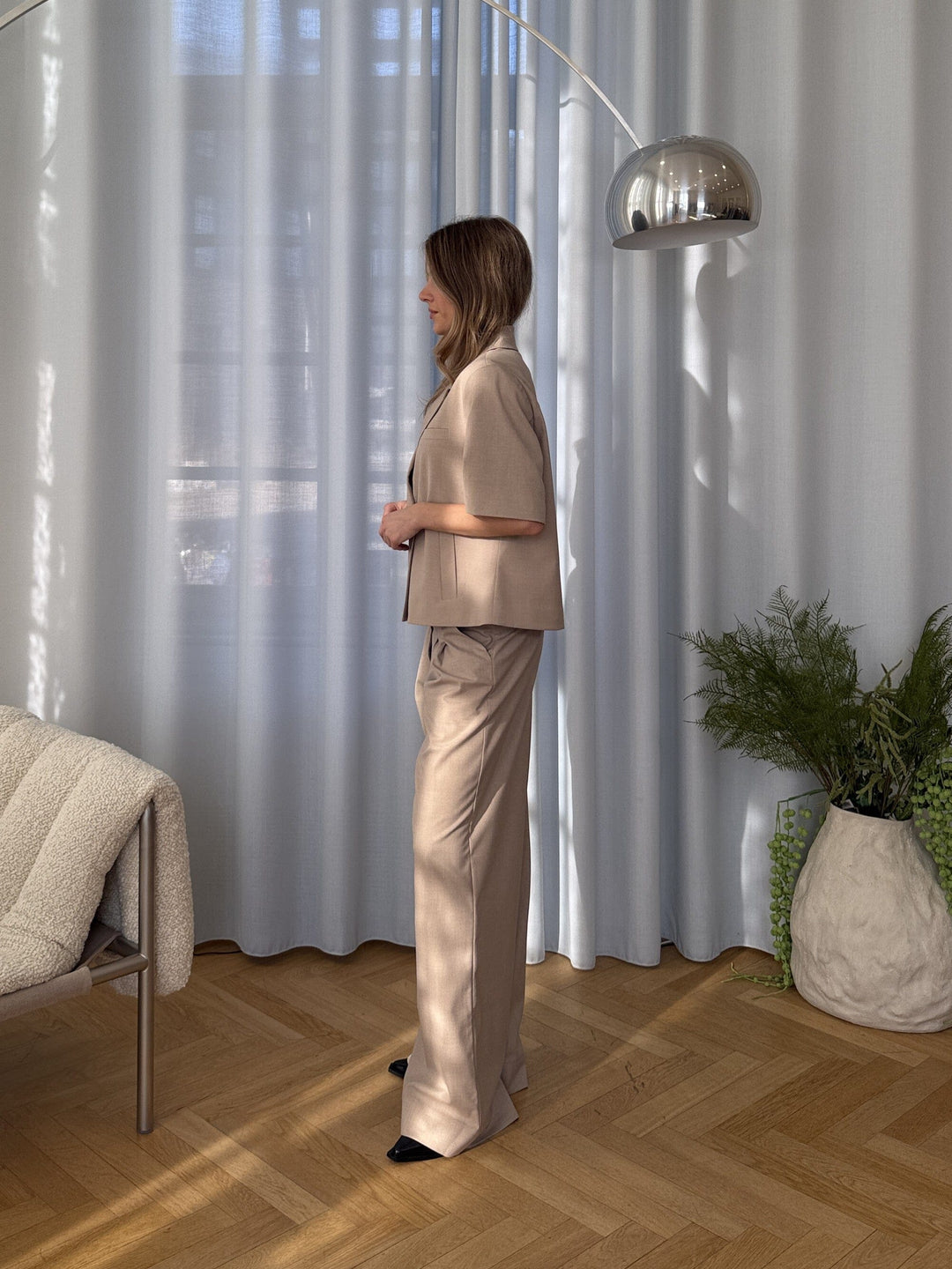 Modström - Tuesdaymd Pants 58914 - 105 - Beige Melange Bukser 