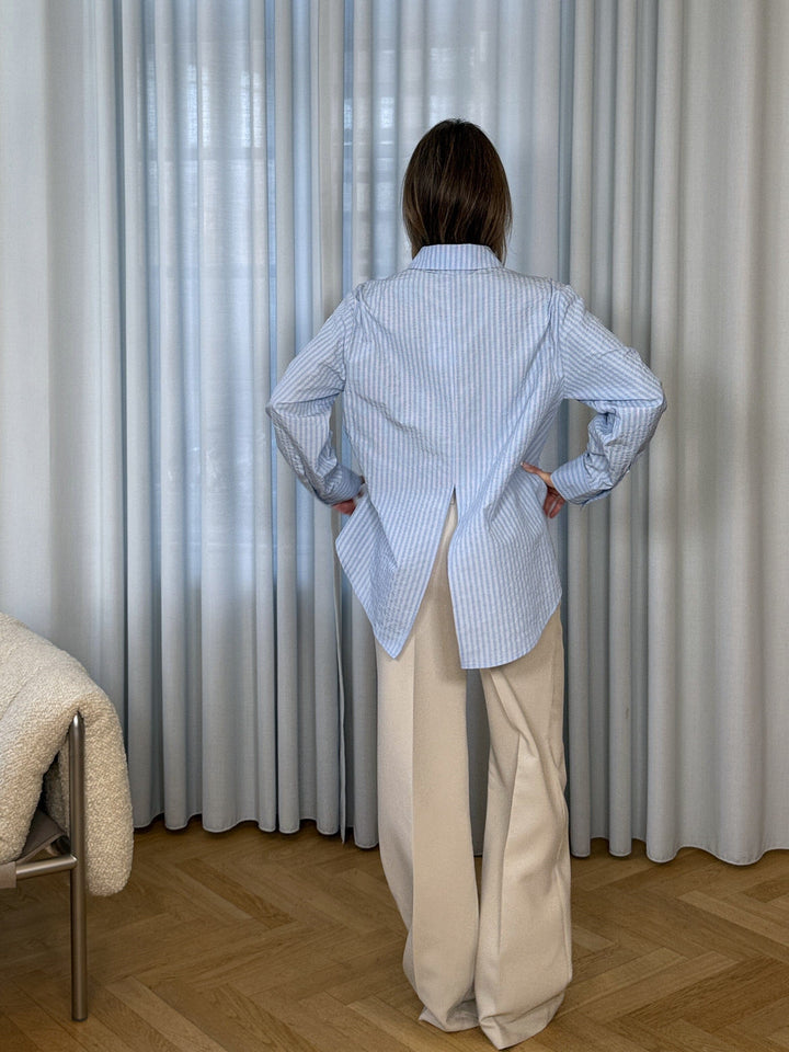 Modström - Viggemd Stripe Shirt 58993 - 13632 - Blue And White Stripe Skjorter 