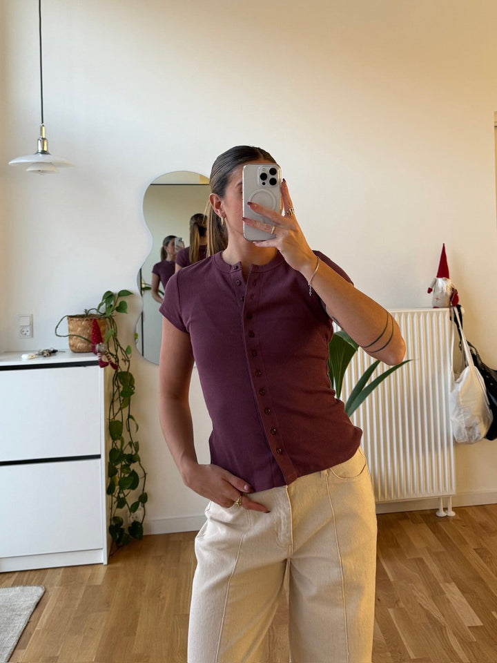 Modström - Vilsonmd T-Shirt 59005 - 8854 - Wineberry T-shirts 