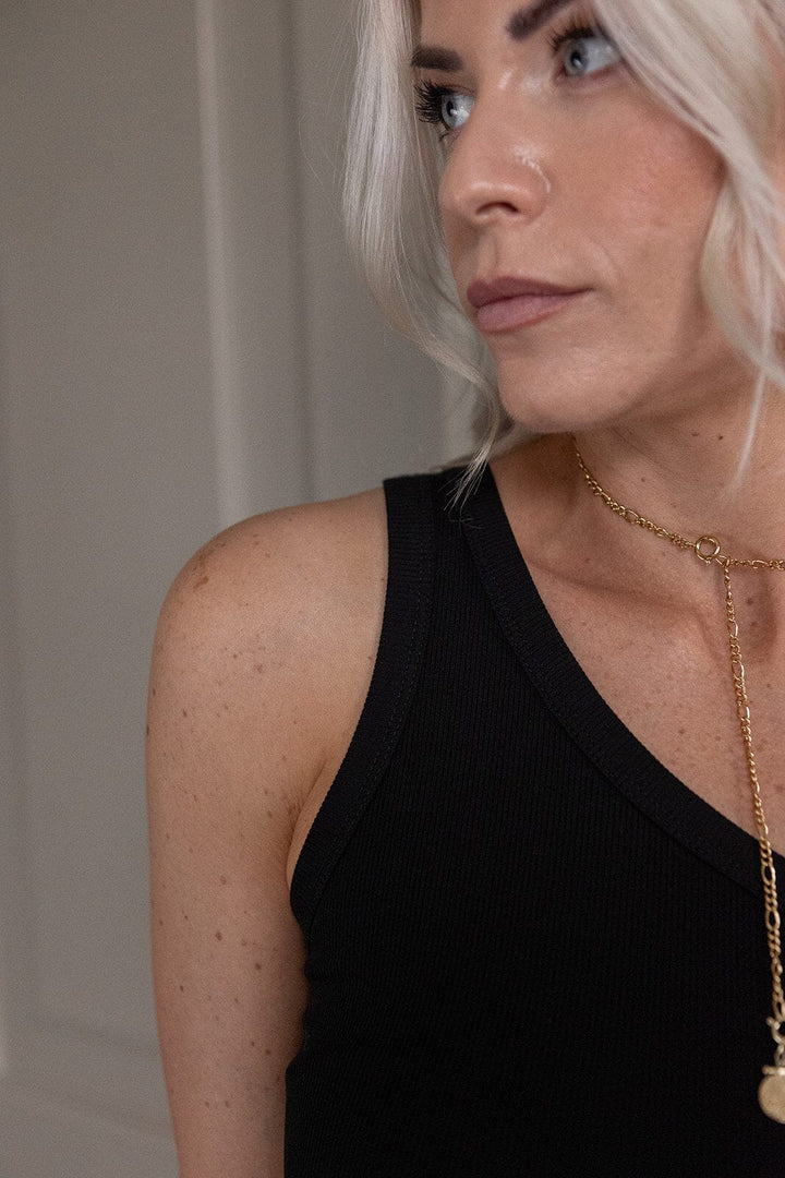 Molly & My X Melanie Due - Emma O Rib Top 169046 - 100 - Black Toppe 