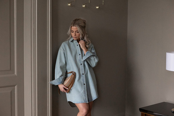 Molly & My X Melanie Due - Melanie D Denim Jacket 167365 - 948 - Faded Denim Kjoler 