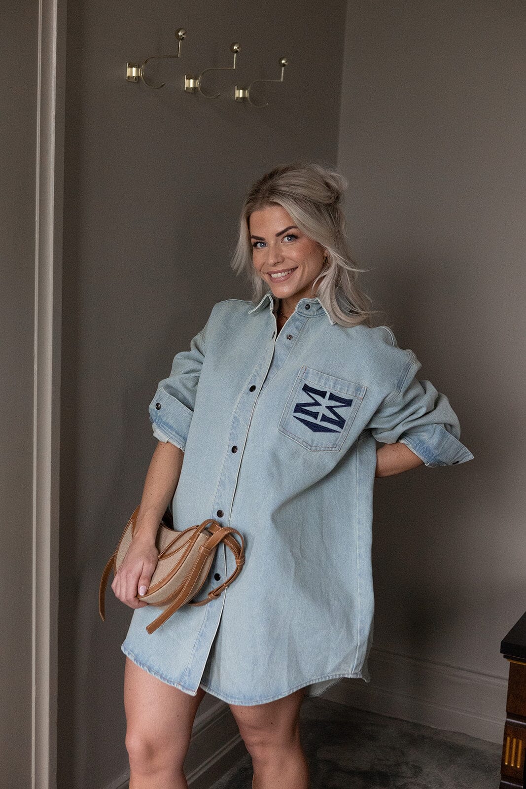 Molly & My X Melanie Due - Melanie D Denim Jacket 167365 - 948 - Faded Denim Kjoler 