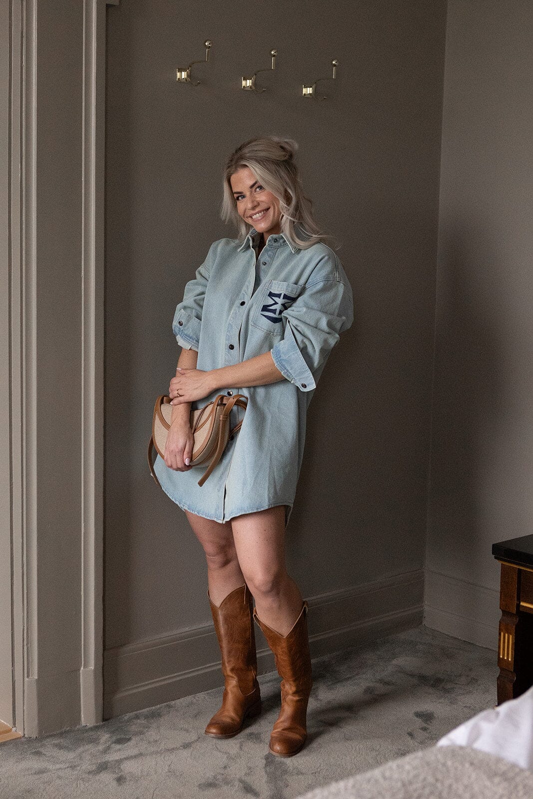 Molly & My X Melanie Due - Melanie D Denim Jacket 167365 - 948 - Faded Denim Kjoler 