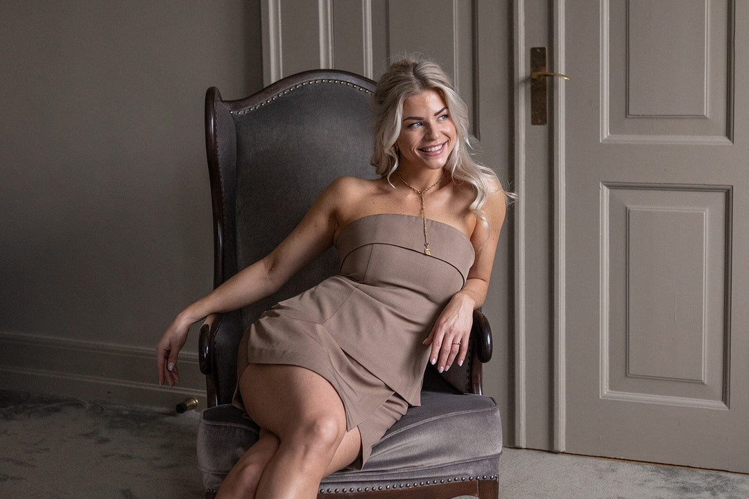 Molly & My X Melanie Due - Mette C Structure Top 167367 - 214 - Taupe Toppe 