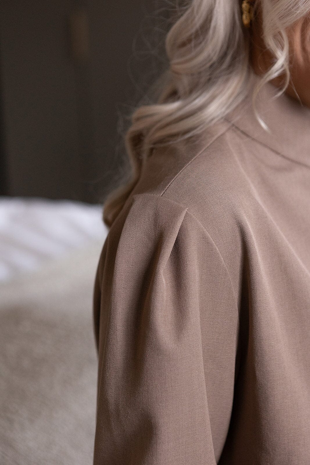 Molly & My X Melanie Due - Stephanie S Structure Blazer 168526 - 214 - Taupe Blazere 