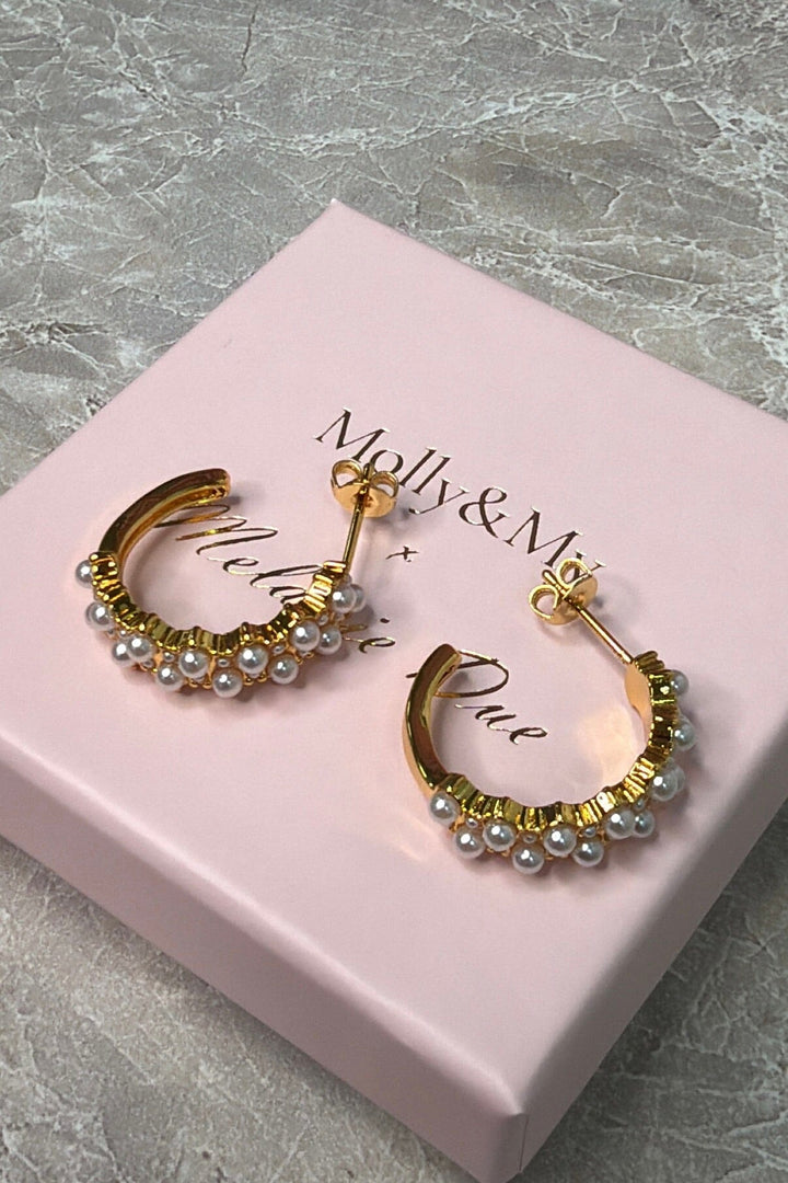 Molly&My Jewellery x Melanie Due - Blooming - Forgyldt Øreringe 