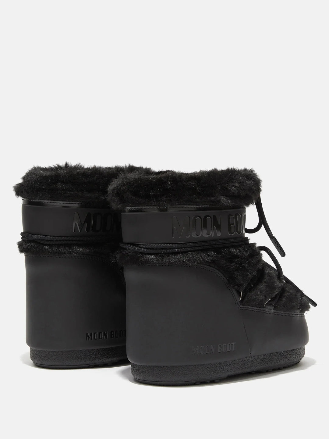 Moon Boot - Mb Icon Low Faux Fur Jr 80d1409390 - N001black Støvler 