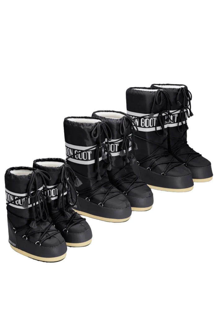 Moon Boot - Mb Icon Nylon Jr 80d1400440 - N001black Støvler 