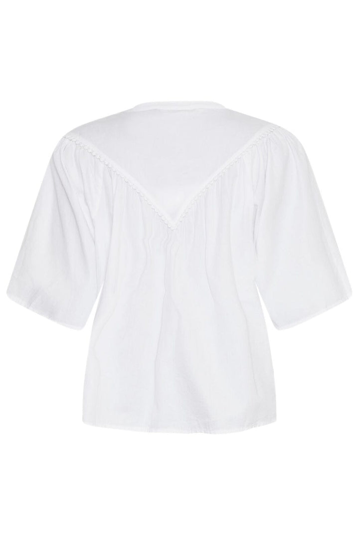 Moss Copenhagen - Mschethelyn 2/4 Shirt 19015 - Bright White Skjorter 