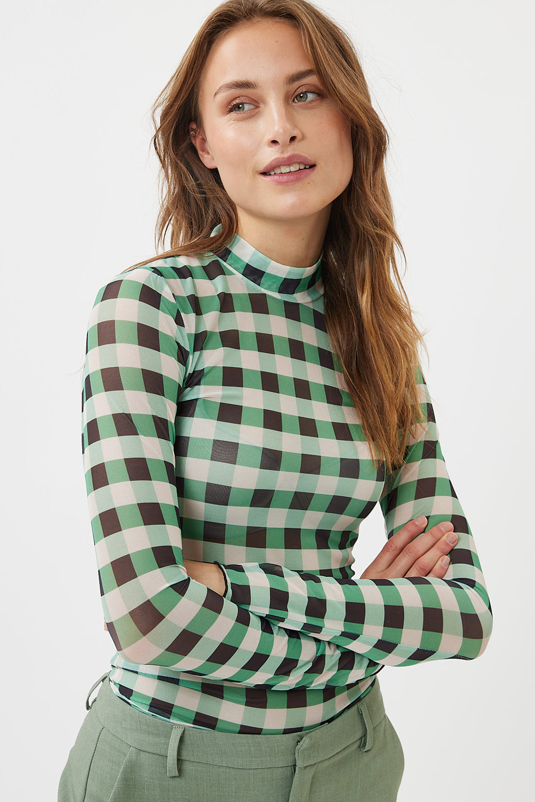 Moves by Minimum - Filana Long Sleeved Blouse - Greenbriar Bluser 