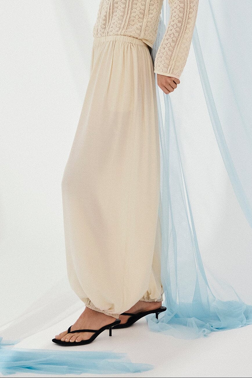 MSCH Copenhagen - Mschkeandra Pants 19824 - Bleached Sand Bukser 