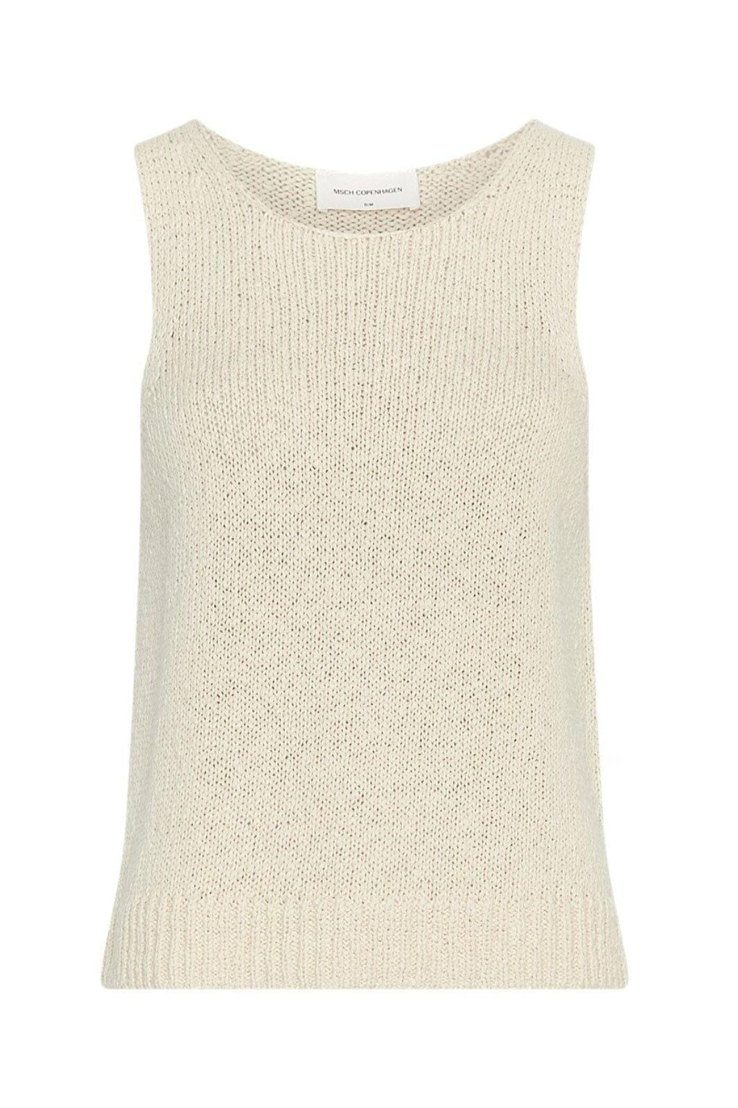 MSCH Copenhagen - Mschvivika Hannalie Sl Top 19921 - Bleached Sand Toppe 