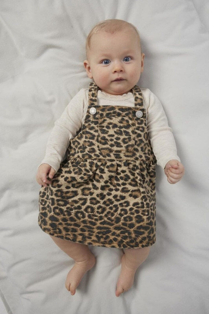 Name It - Nbfoda Twi Bibskirt 4444-Td F - 4723135 Silver Mink Leopard